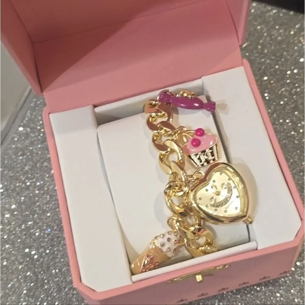 Juicy Couture Gold‎ Charm Bracelet Watch